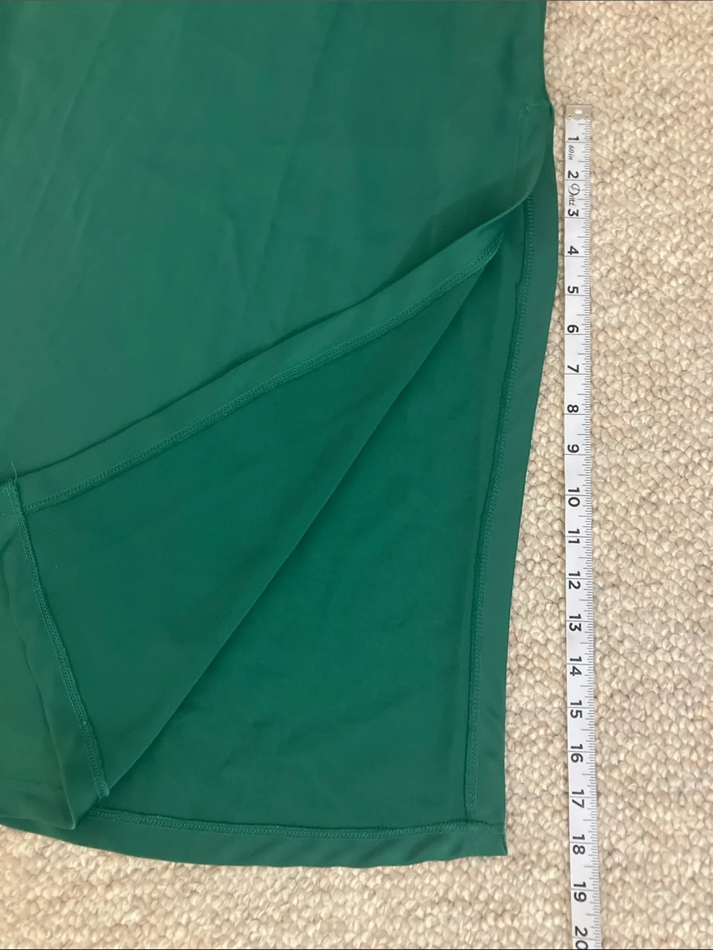 Urban Outfitters Green Satin Midi Pencil Skirt XS